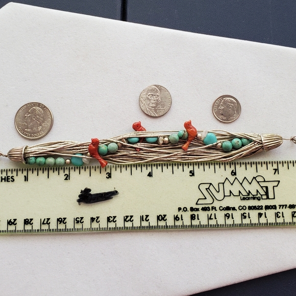 RARE Carolyn Pollack Liquid Silver Gemstone Layered Bead Bracelet Vintage RARE - Picture 15 of 15